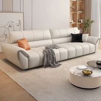 Modernes Weißes Leder-Ecksofa-Set Wohnzimmermöbel