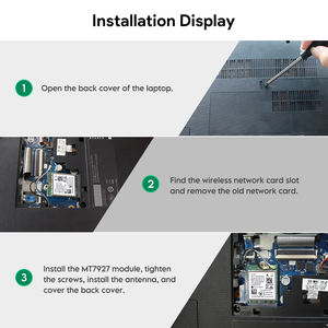 Module <span class=keywords><strong>WiFi</strong></span> 7 MediaTek MT7927 Tri-bande 2,4 GHz 5 GHz <span class=keywords><strong>6</strong></span> GHz Bluetooth 5.4 M.2 2230 Key-E pour ordinateur portable et <span class=keywords><strong>PC</strong></span> embarqué - Product Image 4