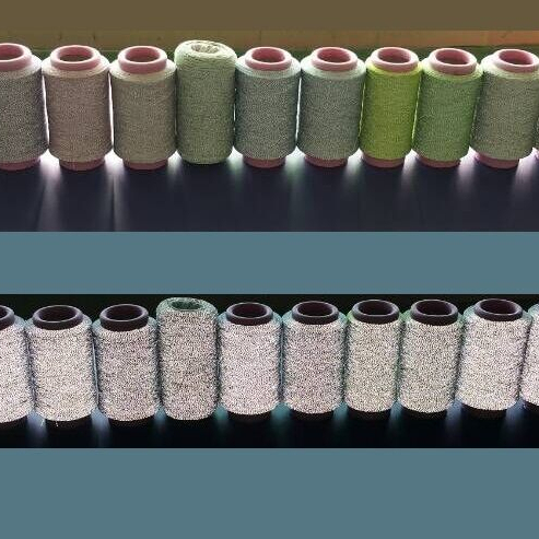 WHOLESALE REFLECTIVE FLUORESCENT YARN LIGHT Silk
