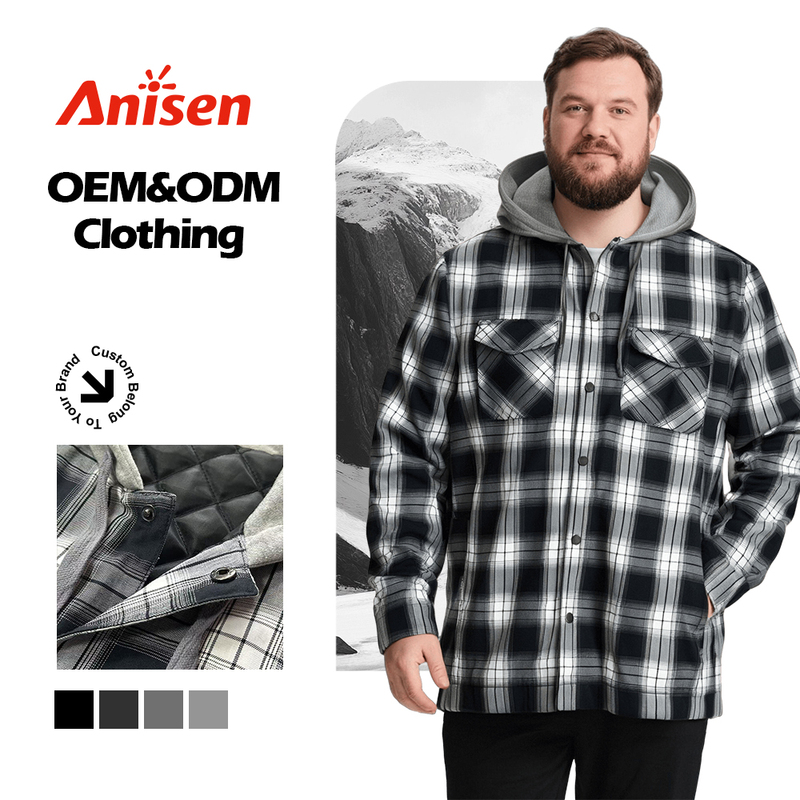 OEM Men s Casual Flannel Jacket