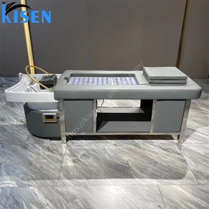 Kisen Salon Spa Moxibustion Shampoo Table Hair Washing Massage Chair Pedicure Shampoo <b>Bed</b> With Water Circulation for Beauty Shop - Product Image 3