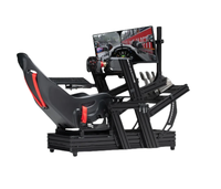 Simulador de Carreras Profesional de Última Generación, Configuración F-GT Elite, Estructura de Aleación de Aluminio, Cabina de Simulación Next Level Racing Anodizada