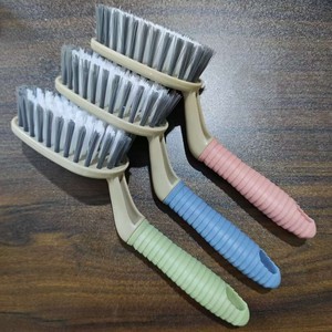 Kitchen <b>Pot</b> Brush Long Handle <b>Non</b> <b>Stick</b> Oil Scrub Brush Household Cleaning Eco Friendly Plastic Handle - Product Image 3