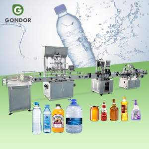 Machine de remplissage et de bouchage pour bouteilles en PET de 200 ml, pour détergent liquide moteur, huile, vinaigre et eau, avec remplissage en bouteilles en verre - Product Image 1