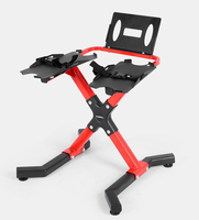 Support de rangement pour haltères autoportant en forme de X, plus stable et robuste, adapté à tous les types d'haltères réglables