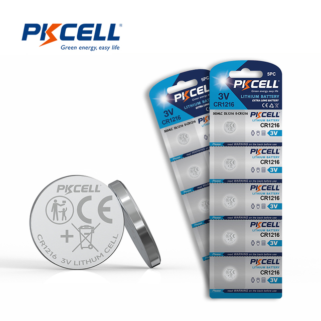 PKCELL Customized Cr 1220 Cr1216 Cr1216 Cr2030 Cr2032 Cr2477 3v Button Cell Lithium Battery