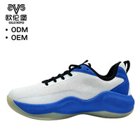 Chaussures de basket-ball pour hommes en gros, respirantes, avec empeigne en maille et semelle hybride haute performance