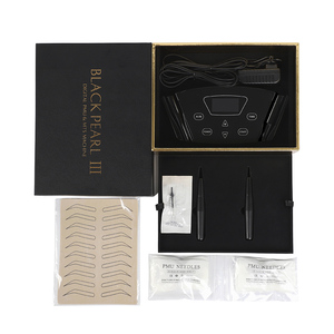 Máquina de Tatuaje Eléctrica Digital Dermógrafo Black Pearl Permanent Original P300 de Acero Inoxidable para Maquillaje de Cejas - Product Image 5