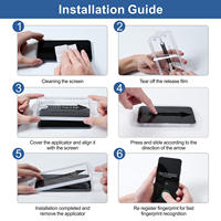 Kit d'installation en gros, revêtement anti-huile complet, film de protection d'écran pour téléphone portable, peau pour Samsung, protection d'écran de S21 à S25 Ultra
