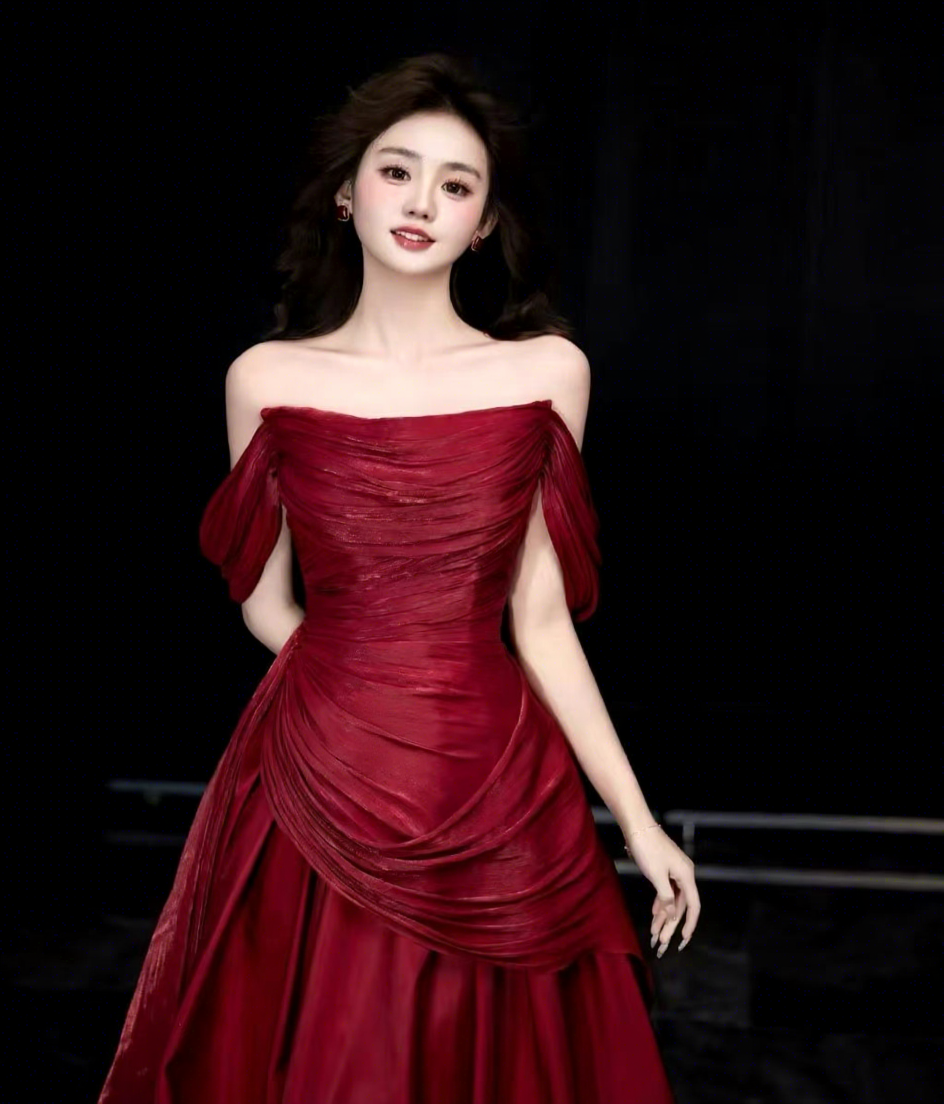 Elegant Wine Red Dresses for Bridesmaids - Wholesale Available