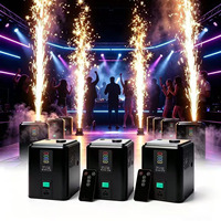 Machine à étincelles froides miniatures télécommandée, équipement d'ambiance extérieur avec effet de cascade de feux d'artifice