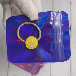 Sachets auto-scellants en aluminium coloré avec impression laser interne Yin-Yang pour boucles d'oreilles, colliers et bijoux - Product Image 6