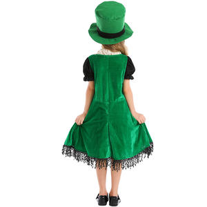 Green Carnival Festival Irish Folk <span class=keywords><strong>St</strong></span> <span class=keywords><strong>Patrick</strong></span> Day Elf Leprechaun Costume 2017 - Product Image 5