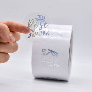 Autocollants transparents ronds dorés en PET, autocollants adhésifs pour sceller les enveloppes, pour les entreprises, les mariages, les baby showers, les anniversaires - Product Image 6