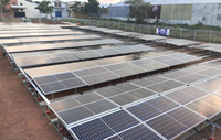 Support de montage au sol en acier Q235B galvanisé à chaud pour système d'énergie photovoltaïque