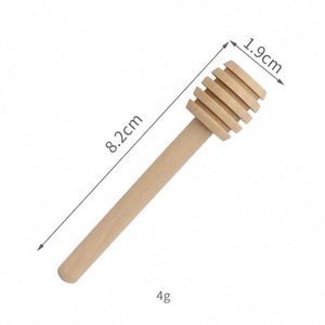 Agitador de Miel de Madera de Haya Natural con Logotipo Personalizado, Palillo Mezclador de Miel con Mango Largo, Herramienta para Mezclar Mermelada en la Cocina - Product Image 4