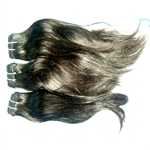 12A Grade Wave Unprocessed Virgin Indian Remy Natural Hair Weaving 100g <b>Machine</b> Double Weft No Shedding Tangling High Hair - Product Image 1