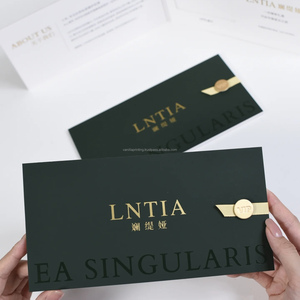 Tarjetas de Regalo de Lujo Personalizadas con Logotipo, Estampado en Caliente, Impresión Offset en Cartón Dúplex, Papel con Recubrimiento de Lujo - Product Image 3