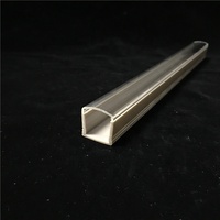 Tube en plastique CO-Extrusion Pc pour boîtier de lumière Led Polycarbonate Acrylique Pmma Abs Givré Semiclear clear Milky Pipe