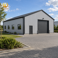 Bâtiment de stockage en acier, entrepôt, structure métallique industrielle, structure préfabriquée, installation de stockage commerciale, grande portée