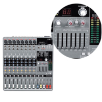 Console numérique professionnelle à 8 canaux, mélangeur audio pour système de gestion nationale