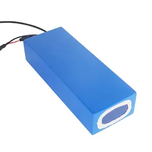 Batería de litio personalizable para patinete eléctrico, caja akku de iones de bicicleta de 12V, 24V, 36V, 48V, 52V, 60V y 72V, 20Ah, 30Ah, 40Ah