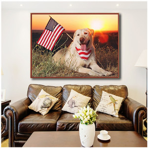 Pittura diamante all'ingrosso pittura diamante fai <span class=keywords><strong>da</strong></span> te decorazione domestica <span class=keywords><strong>cane</strong></span> animale pittura diamante 5D - Product Image 3