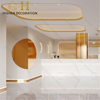 Vitrine d'exposition LED commerciale pour spa et salon, mobilier de présentation de cosmétiques de luxe à vendre