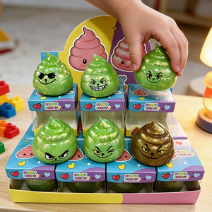 Squishy Caca Grinch à Rebond Lent, Jouet Squishy en Promotion, Squishy Grinch Amusant et Mignon pour Enfants - Product Image 2