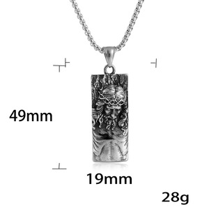 ยูนิค สร้อยคอจี้พระเยซูสแตนเลส สไตล์ศาสนา สำหรับทุกเพศ รุ่น 231097 - Product Image 4