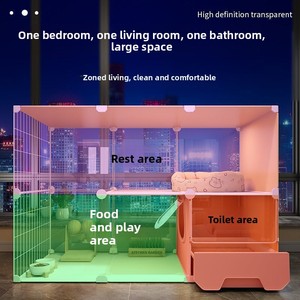 Villa Panorámica de Verano para Gatos, Espacio Libre, Diseño de Una Habitación, Un Salón y Una Zona de Guardia, Uso Interior, Rectangular Extra Grande Integrado - Product Image 5