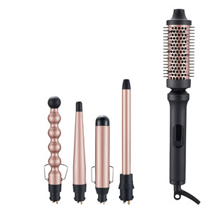 Fer à friser multifonctionnel 1,5 pouces avec têtes interchangeables, chauffe rapide, pour la maison et les voyages - Product Image 1