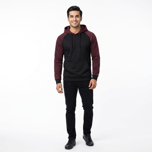 Sweat à capuche personnalisé avec logo, en coton, en molleton French Terry, respirant, séchage rapide, décontracté, léger, pour homme - Product Image 1