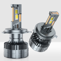 Faros LED para Auto, H7 H4 Súper Brillantes de Alta Potencia, Decodificados, Conexión Directa, Integrados, Luz Alta y Baja, Lámpara Modificada