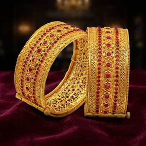 Wholesale Dye Gold Plated Kada <b>Bangle</b>, Fashion Jewelry, Traditional Jewelry, Brass Dye Gold <b>Bangle</b>, Custom <b>Bangles</b> Manufacturer. - Product Image 2
