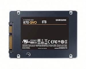 Pour disque SSD Samsung MZ-77Q8T0B/CN 870 QVO SATA 2,5 pouces V-NAND 4 bits MLC AES 256 bits Contrôleur MKX - Product Image 1