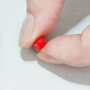 Petites perles ovales flottantes en mousse EPS rouge/blanc avec paillettes, flotteurs, appâts de pêche - Product Image 4
