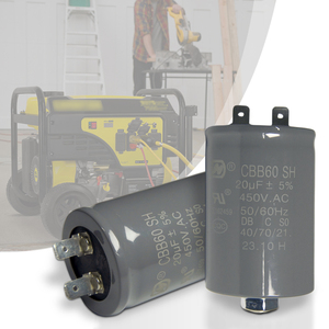 Condensateur de démarrage CBB60 20uF/40uF/60uF/80uF/450V pour moteur de pompe à eau, moteur de machine à laver, compresseur AC, condensateurs <span class=keywords><strong>COMAR</strong></span> - Product Image 5