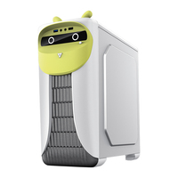Boîtier PC Gamer GAMEMAX Micro ATX Mid Tower OEM avec ventilateurs de refroidissement, ports USB et audio avant, style élégant, en acier