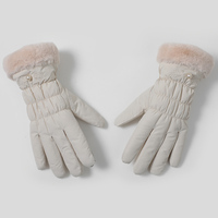Mignon femmes filles hiver chaud extérieur écran tactile en peluche épaissir cyclisme gant d'équitation