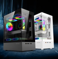 Grosir Casing Pc Casing Gaming Mid Tower gamer Micro ATX Casing meja kaca Tempered Casing Casing kabinet komputer Chassis