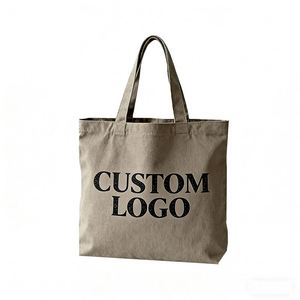 Custom Eco-Friendly Cartoon Print Zipper Shopping Fashion Plain Canvas Bag Handles Letter Pattern Style Custom Logo Option - Product Image 4
