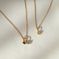 Mode nouveau 18k PVD plaqué or en acier inoxydable Zircon pierre de naissance charme bricolage breloques pendentif accessoires