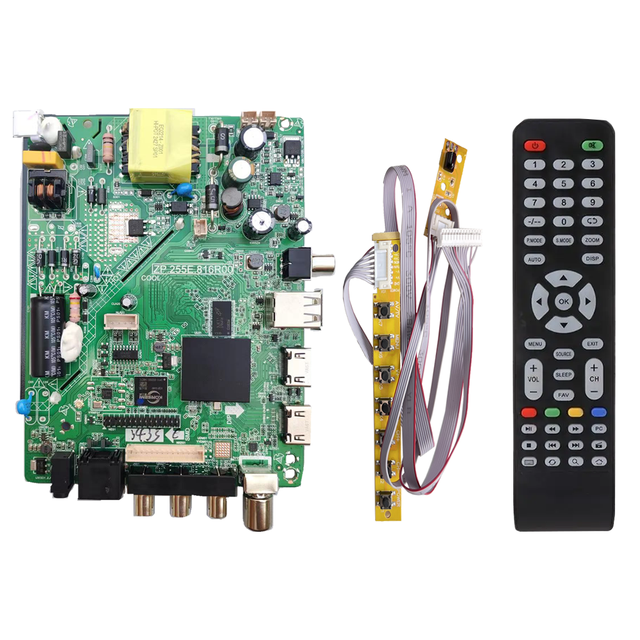 Cdwep Led Tv Universal Motherboard ZP.255E.816R00 With Remote for 32inches Smart TV MotherBoard FHD HD Led Tv Motherboard Price