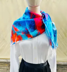 Silk Scarf Designer Scarfs Luxury Customize Silk Scarf
