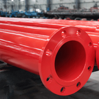 Tuyau en acier ERW enduit de poudre époxy anti-corrosion avec service de découpe pour l'alimentation en eau municipale et les systèmes de protection incendie