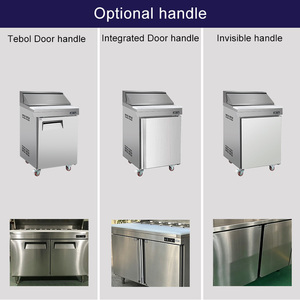 Table <span class=keywords><strong>de</strong></span> préparation réfrigérée commerciale, bar à salades et station à sandwichs à porte simple, refroidie par air, pour traiteur, café et cuisine - Product Image 5