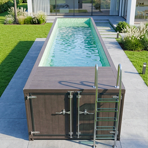 Customization Fiberglass Outdoor Above Ground Swimming Pool UV Resistant Quick Install Durable Backyard Garden - Product Image 4