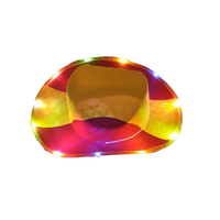 Cappello da Cowboy Personalizzato con Luci LED per Tifosi di Calcio, Copricapo Promozionale per Festival e Eventi