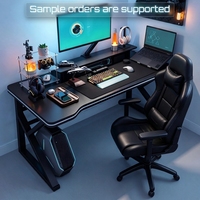 Bureau d'ordinateur de jeu PC moderne, modèle 2026, design simple, forme carrée, pour la maison, le bureau ou la chambre, fabriqué en Chine
